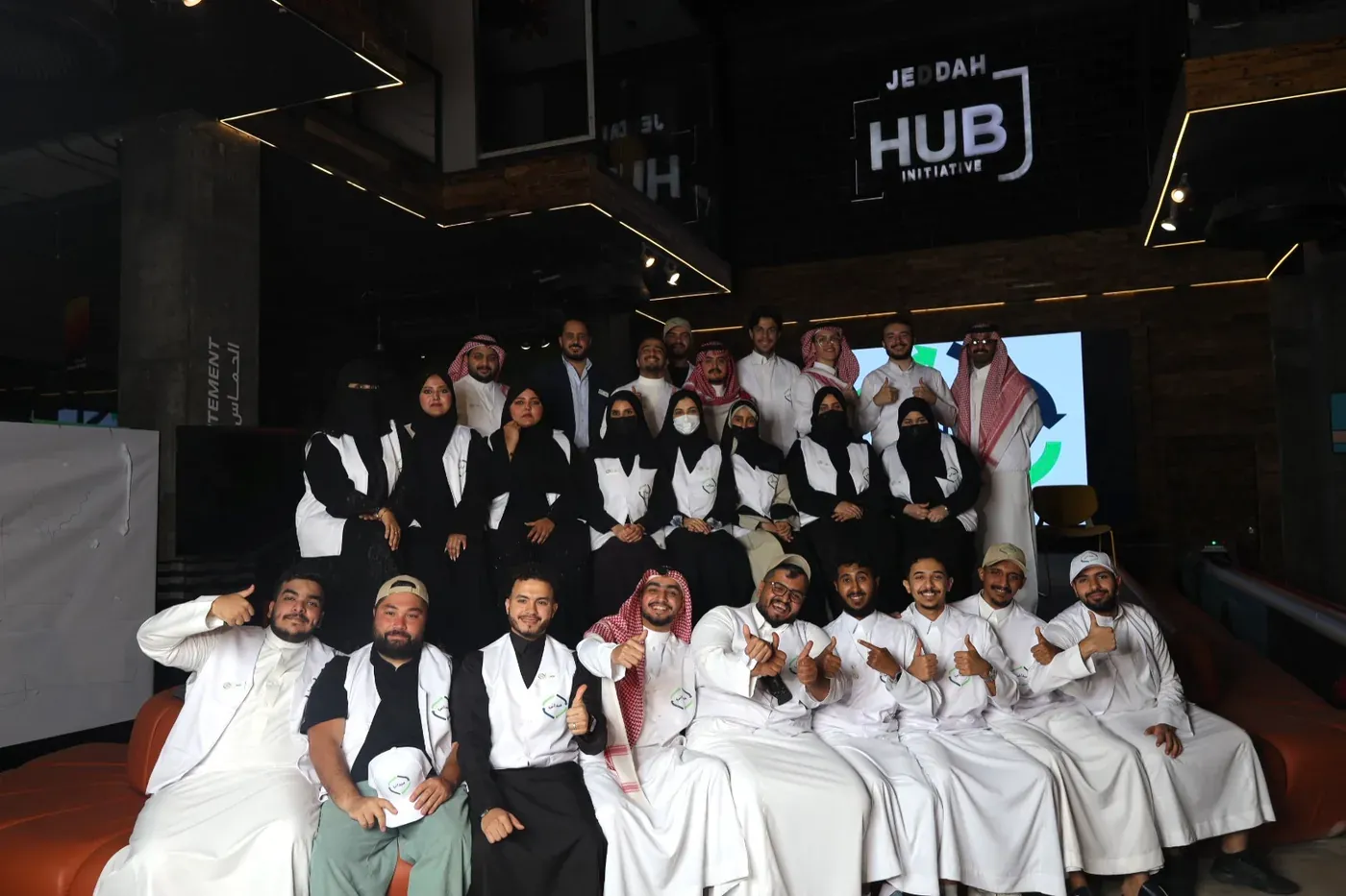 The TICOM team together at the Jeddah Hub Initiative.
